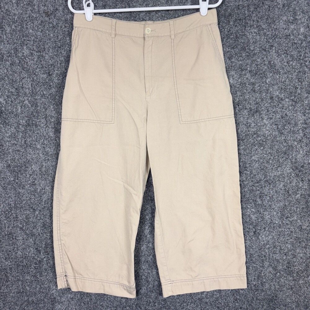 Lauren Ralph Lauren Pants Womens Size 10 Beige Capri Utility Casual Preppy